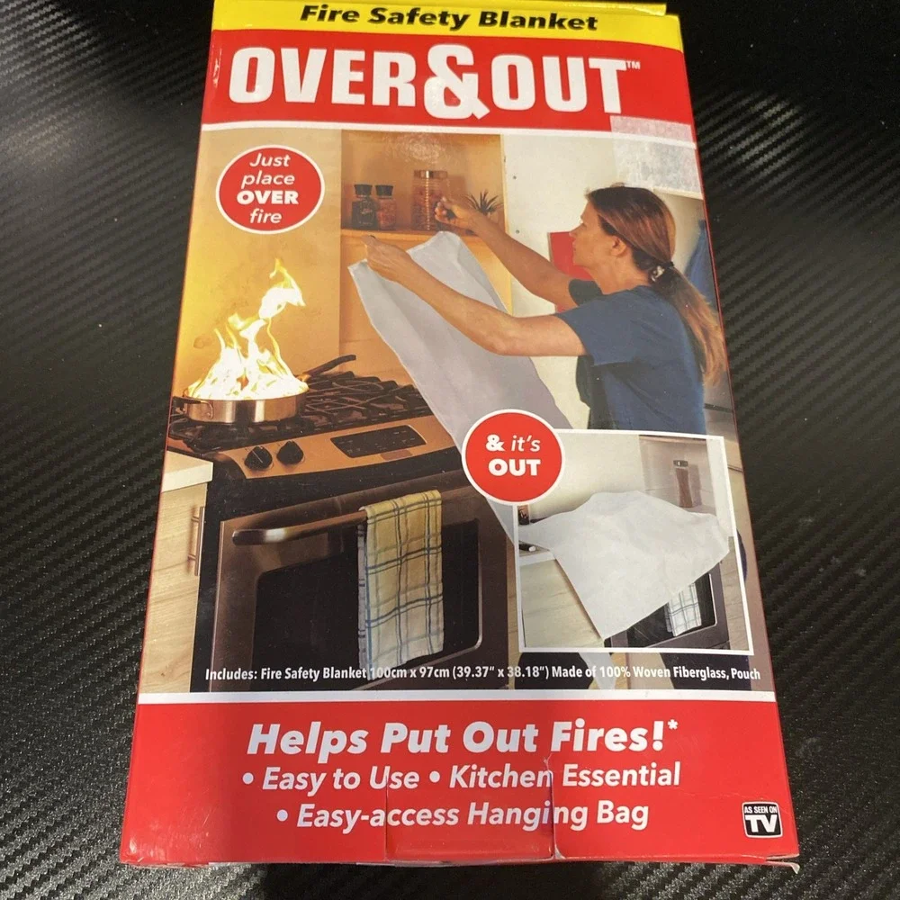 Over‎ & Out Fire Safety Blanket 39.37X38.18